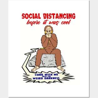 Social Distancing Bigfoot Posters and Art